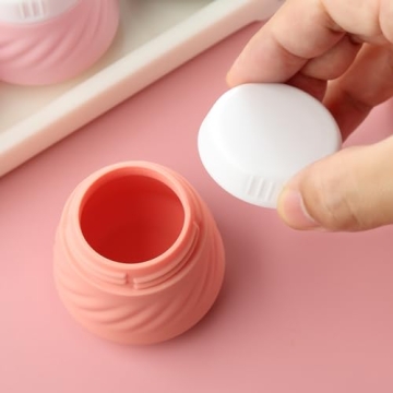 Gemice Travel Containers for Toiletries - Silicone Jars