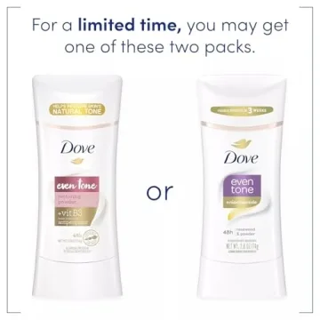 Dove Even Tone Antiperspirant Deodorant 3 Pack for Healthy Skin