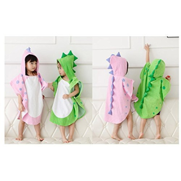 Maleroads Cotton Baby Bath Towel Hooded Dinosaur Style