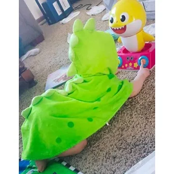 Maleroads Cotton Baby Bath Towel Hooded Dinosaur Style