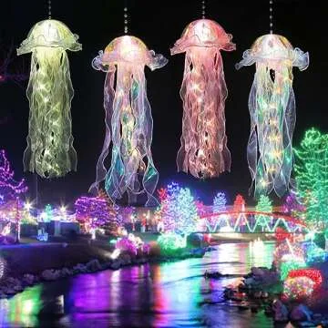 Enchanting Glitter Jellyfish Hanging Decor for Events