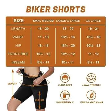 3 Pack Biker Shorts for Women – 8" Black High Waisted Tummy Control for Gym Workout Athletic Cheerleading Yoga