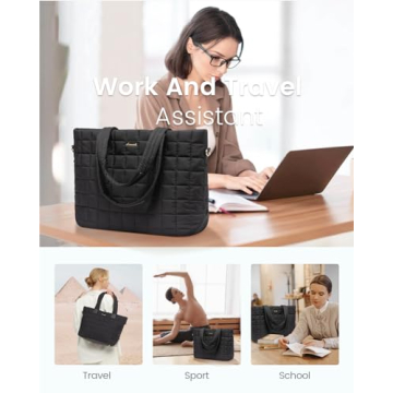 LOVEVOOK Puffer Tote Bag Lightweight Stylish Spacious