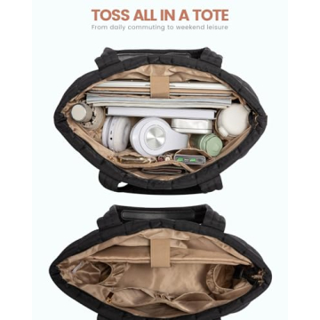 LOVEVOOK Puffer Tote Bag Lightweight Stylish Spacious