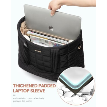 LOVEVOOK Puffer Tote Bag Lightweight Stylish Spacious