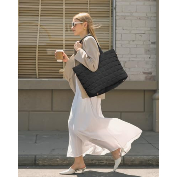 LOVEVOOK Puffer Tote Bag Lightweight Stylish Spacious