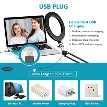 Adjustable Phone Ring Light: 8" LED for Every Occasion