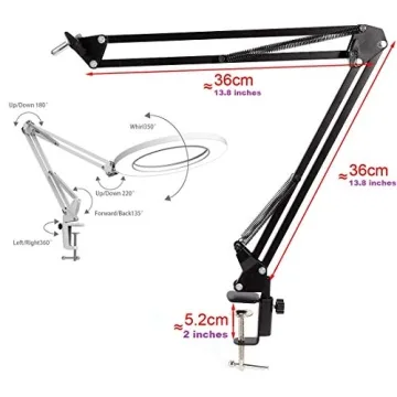 Adjustable Phone Ring Light: 8" LED for Every Occasion