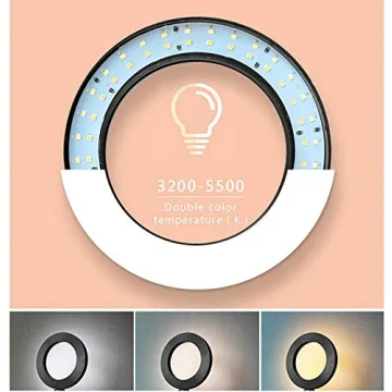 Adjustable Phone Ring Light: 8" LED for Every Occasion