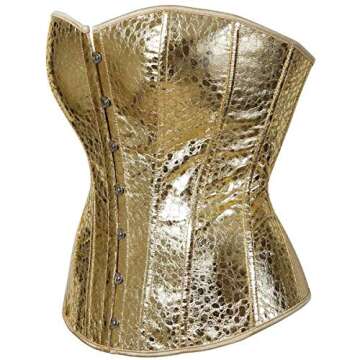 Jutrisujo Leather Corsets for Women - Sexy Gothic Bustier Top