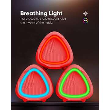 Bluetooth Speaker, IPX5 Waterproof Speaker with HD Sound, Up to 20H Playtime, TWS Pairing, BT5.3, Portable Wireless Speakers for Home/Party/Outdoor/Beach, Electronic Gadgets, Birthday Gift (Red)