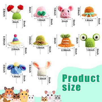 Kajaia Mini Pet Hats for Small Animals - Cute Costume Accessories