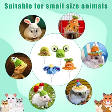 Kajaia Mini Pet Hats for Small Animals - Cute Costume Accessories