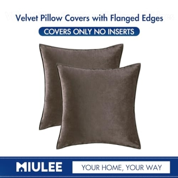 MIULEE Elegant Velvet Pillow Covers for All Occasions