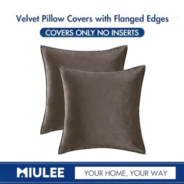 MIULEE Elegant Velvet Pillow Covers for All Occasions