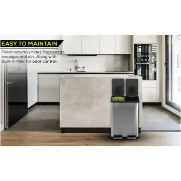 Hand-Free Dual Compartment Kitchen Trash Can - SIMPLI-MAGIC