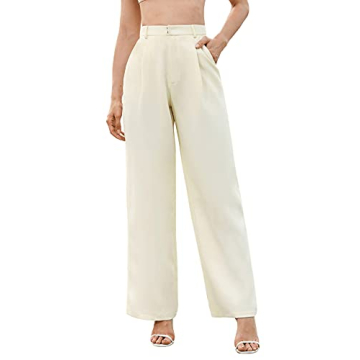 SweatyRocks Women's Elegant High Waist Long Pants