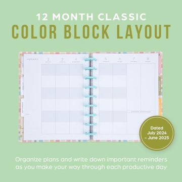 Happy Planner 2024-2025 Color-Block Academic Planner