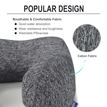 Napfun Memory Foam Travel Pillow for Ultimate Comfort