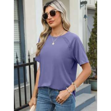 Trendy ANRABESS Womens Casual T-shirts for Summer Style