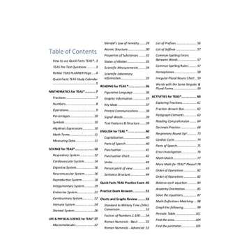 The ReMar Review Quick Facts for TEAS, HESI A2, and Medical Entrance Exams