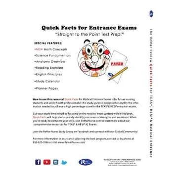 The ReMar Review Quick Facts for TEAS, HESI A2, and Medical Entrance Exams
