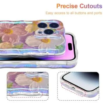 EYZUTAK Case for iPhone 15 Pro Max - Stylish Floral Protection