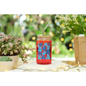 NewEleven Mothers Day Gifts for Moms - 16oz Coffee Glass