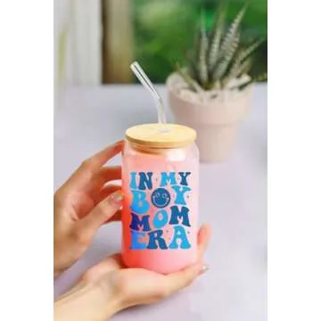 NewEleven Mothers Day Gifts for Moms - 16oz Coffee Glass