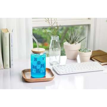 NewEleven Mothers Day Gifts for Moms - 16oz Coffee Glass