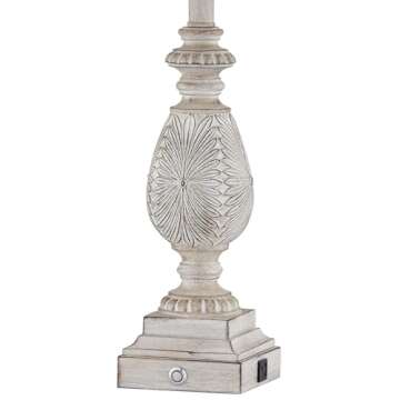 Kyrid Rustic 3-Way Touch Table Lamp Set with USB Charging