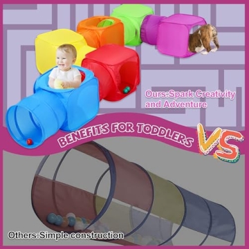 PLAY 10 Tunnel for Kids - 12 in 1 Versatile Play Tent