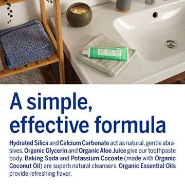 Dr. Bronner’s - All-One Toothpaste Variety Pack - Peppermint & Spearmint, 70% Organic Ingredients, Fluoride-Free, Helps Freshen Breath, Vegan (5oz, 2-Pack)