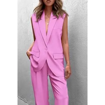 Stylish PRETTYGARDEN Women's 2 Piece Pant Suit Set
