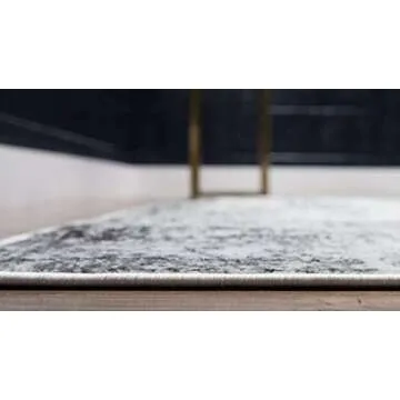 Unique Loom Sofia Collection Area Rug - Casino (2' x 6' 7" Runner, Gray/ Beige)