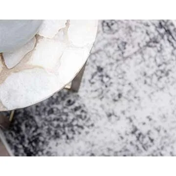 Unique Loom Sofia Collection Area Rug - Casino (2' x 6' 7" Runner, Gray/ Beige)