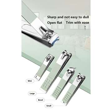 Professional Nail Clipper Pedicure Set,Manicure Set Personal Care, Nail Clipper Kit,Nail Tools with ...