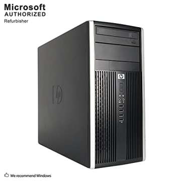 HP Elite 8300 Tower Desktop (Intel Quad Core i5 3.20GHz, 16GB RAM, 2TB HDD, 120GB SSD, Windows 10 Pr...
