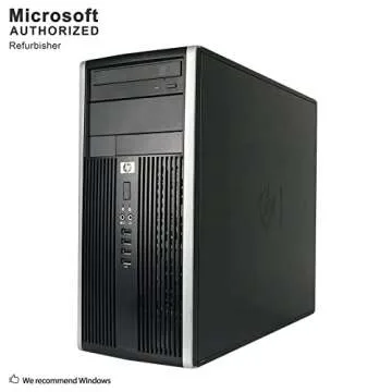 HP Elite 8300 Tower Desktop (Intel Quad Core i5 3.20GHz, 16GB RAM, 2TB HDD, 120GB SSD, Windows 10 Professional, WiFi, HDMI, Bluetooth) (Renewed)