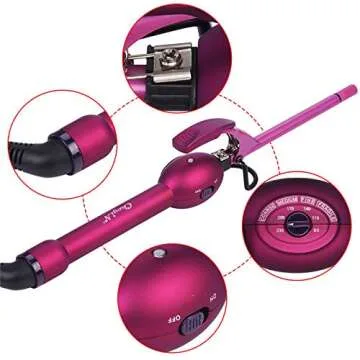 Curling Wand Iron (Purple)