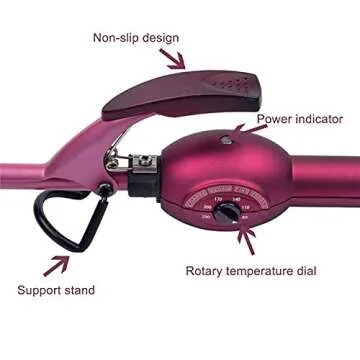 Curling Wand Iron (Purple)