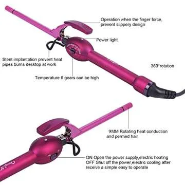 Curling Wand Iron (Purple)