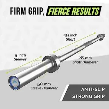 Rage Fitness 6FT Olympic Training Barbell for Home Gym
