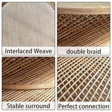 Stylish Gexpusm Rattan Coffee Table for Indoor & Outdoor Use