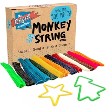 Monkey String Sensory Fidget Toys - 500 Piece Pack