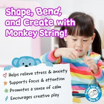 Monkey String Sensory Fidget Toys - 500 Piece Pack