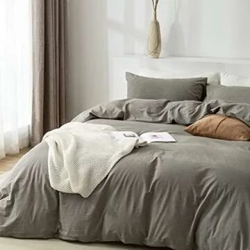 TIPTOE BEAR Queen Duvet Set - Soft Washed Cotton Bedding