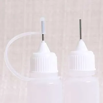 10 Pieces 30ml Precision Tip Applicator Bottle Needle Tip Glue Applicator Bottle DIY Quilling Tool Precision Bottle Needle Bottle Squeeze Bottle
