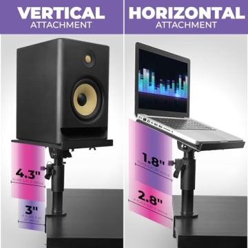Ergonomic Laptop Desk Mount - 65 LBS Capacity