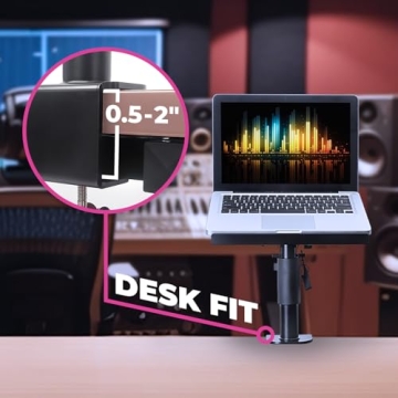 Ergonomic Laptop Desk Mount - 65 LBS Capacity